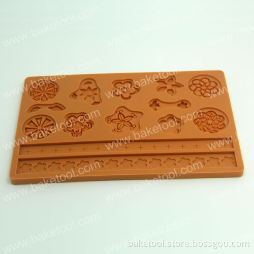 Food Grade Cookies Silicone Imprint Mold for Cookie Decoration